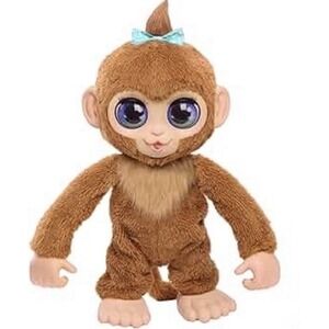 FurReal Peanut The Playful Monkey Works Good 15" Interactive Toy (no Bottle)